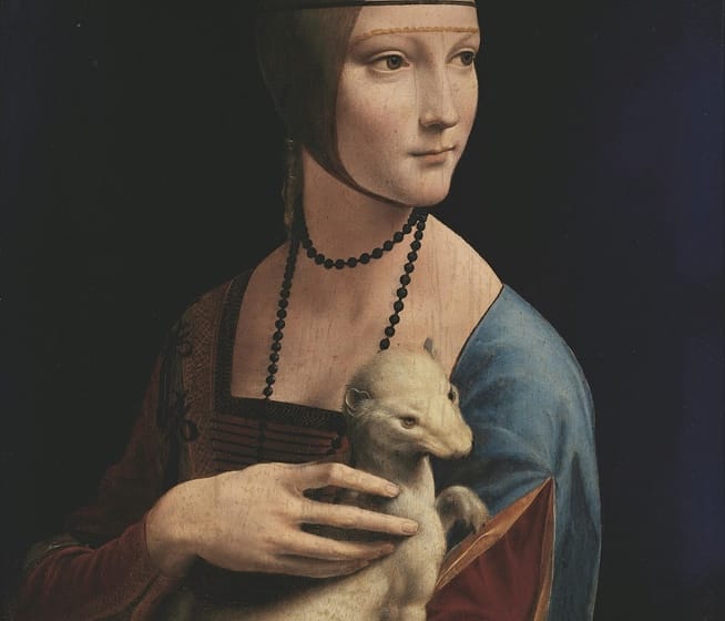 Lady with an Ermine painting.