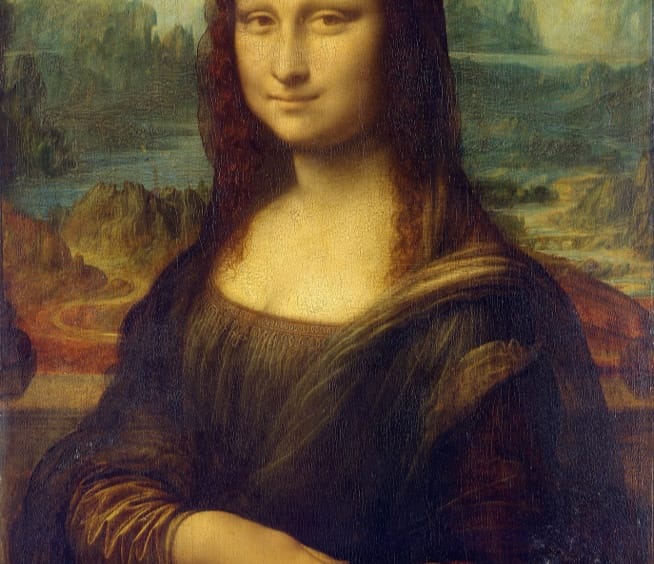 Mona Lisa painting.