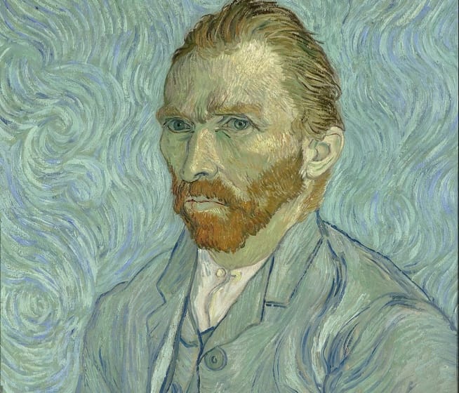 Van Gogh Self-portrait painting.